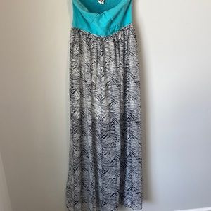Roxy strapless maxi dress